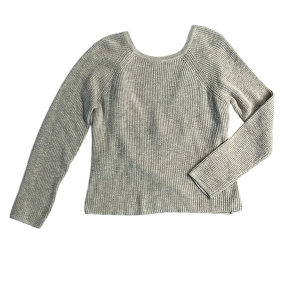 Aerie open back knit Sweater beige size medium NWT